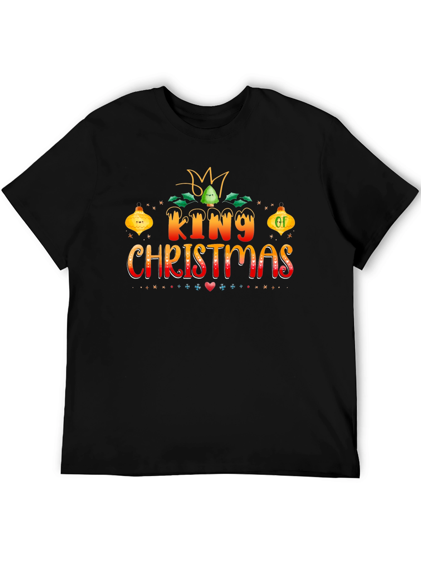 King of Christmas Holiday Graphic T-Shirt