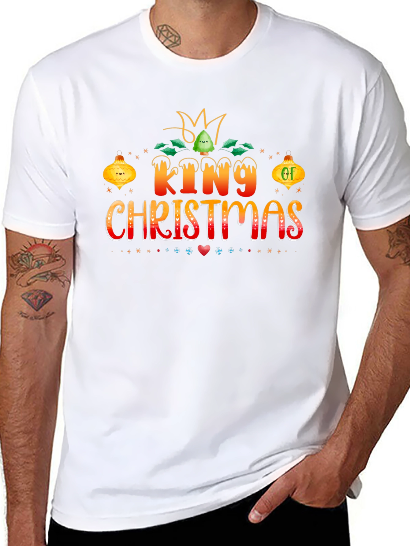 King of Christmas Holiday Graphic T-Shirt