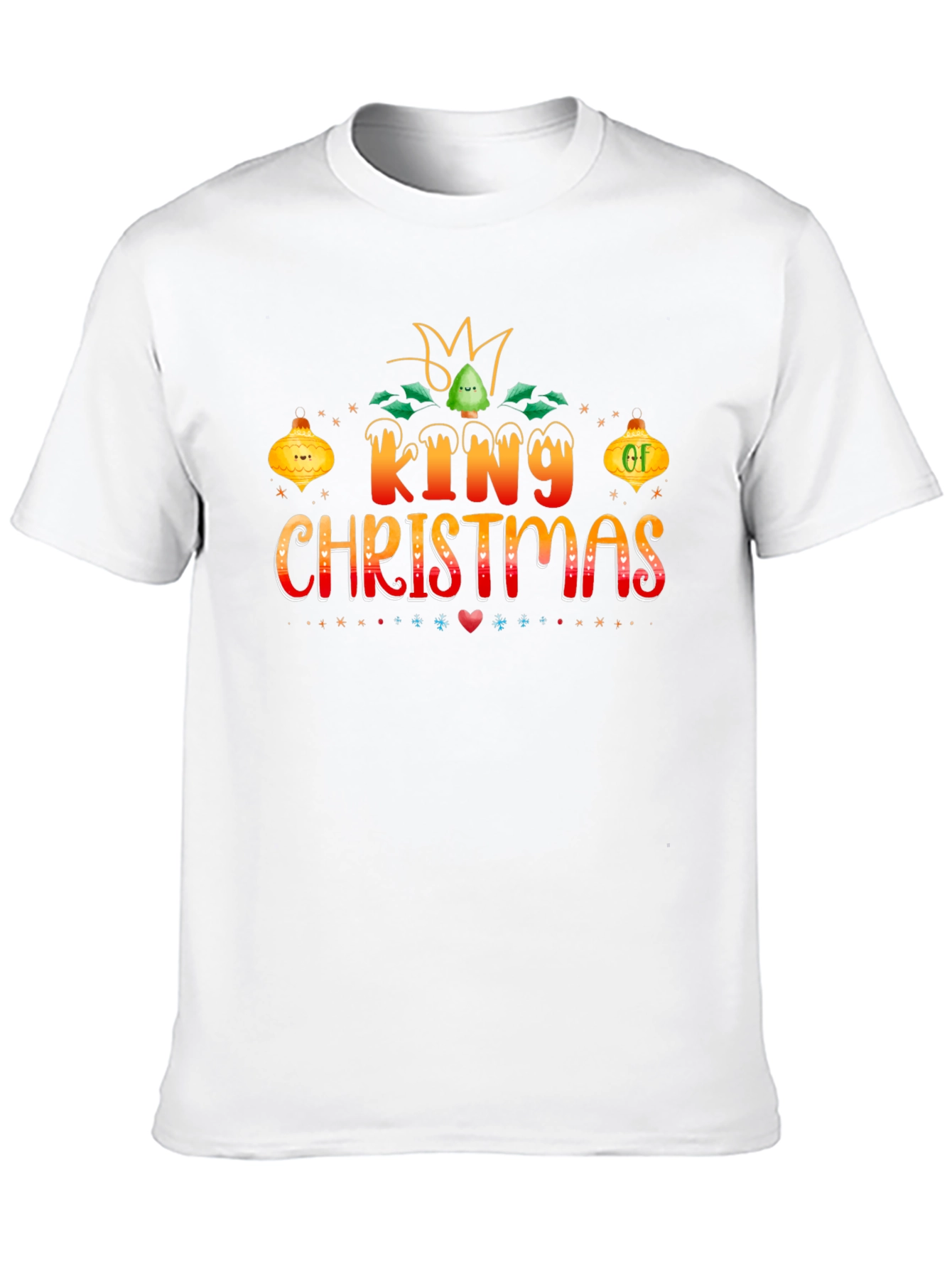 King of Christmas Holiday Graphic T-Shirt