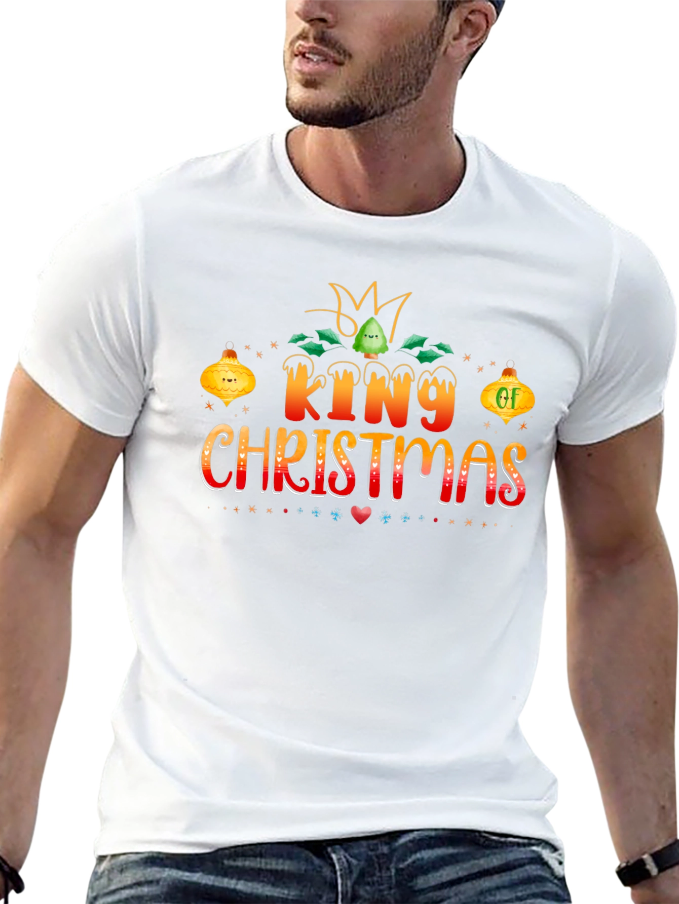King of Christmas Holiday Graphic T-Shirt