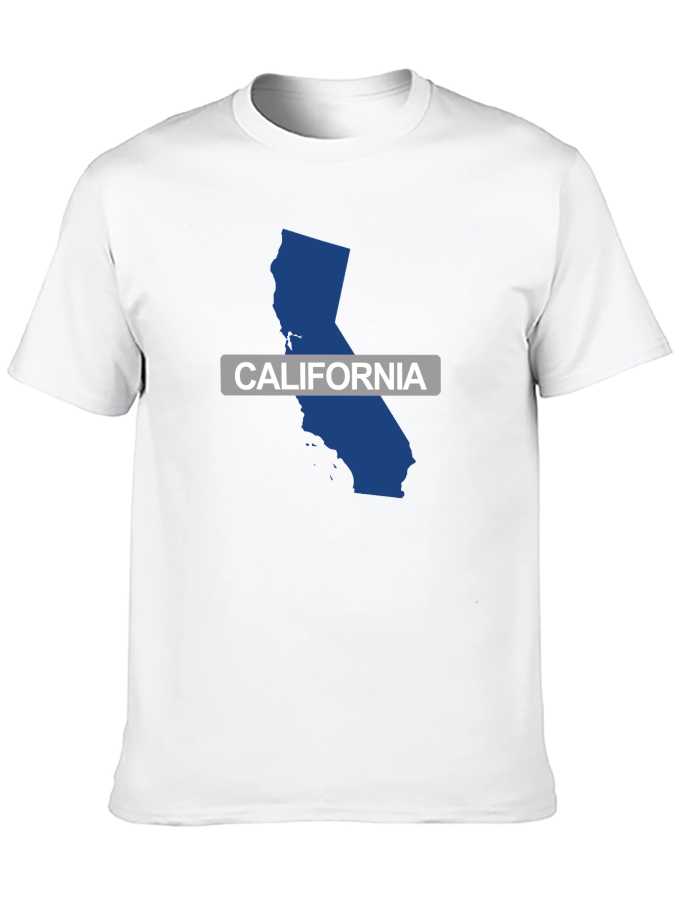 California State Map T-Shirt - Black