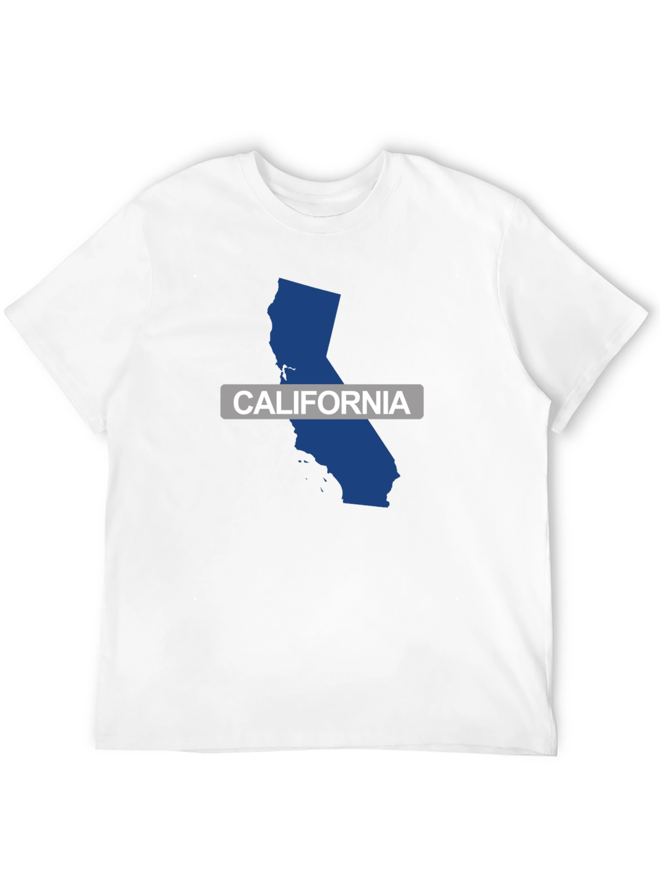 California State Map T-Shirt - Black