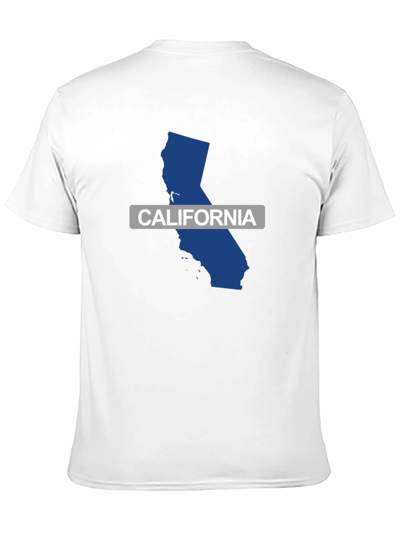 California State Map T-Shirt - Black