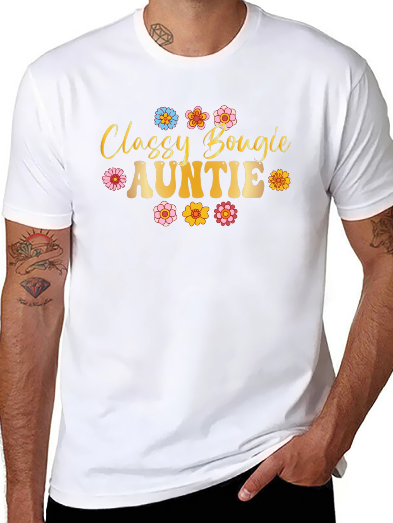 Classy Bougie Auntie Black T-Shirt