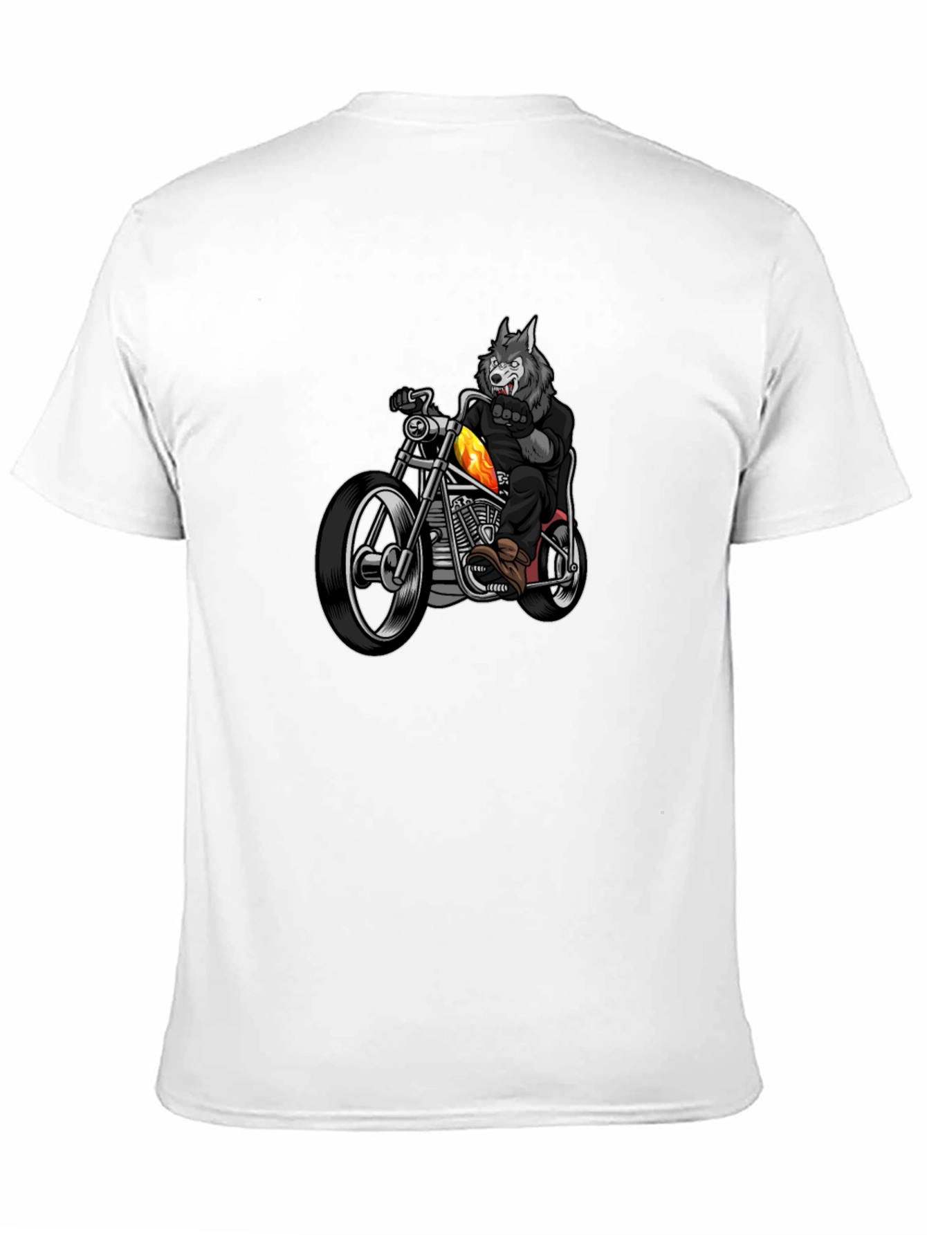Wolf Rider T-Shirt - Cool Motorcycle Tee