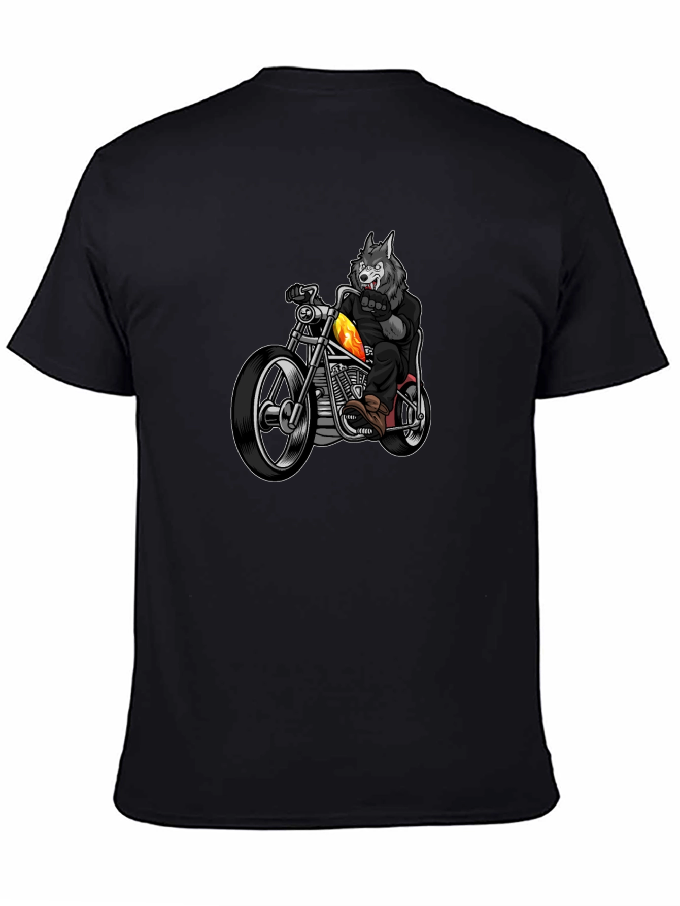 Wolf Rider T-Shirt - Cool Motorcycle Tee