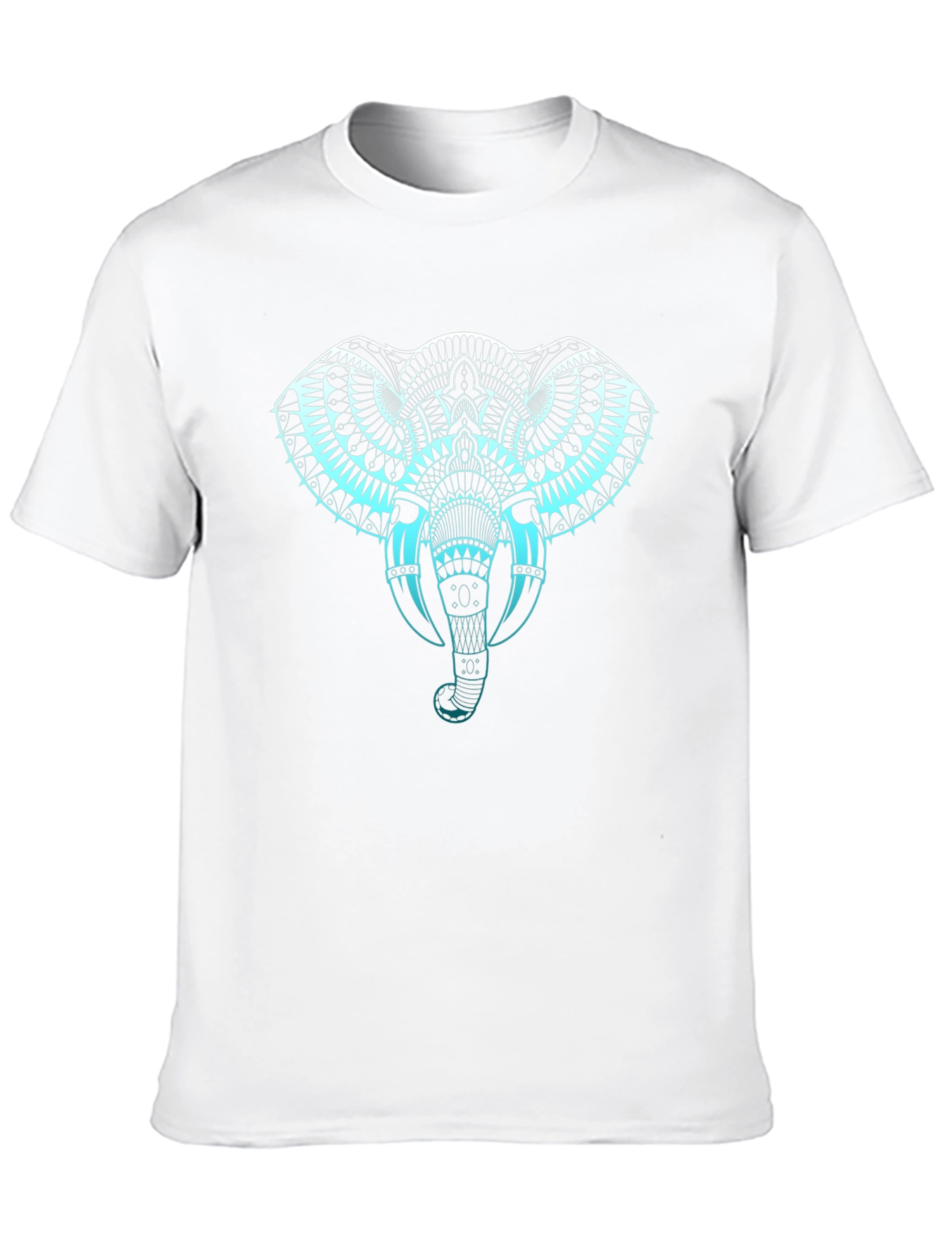 Elephant Graphic Print T-Shirt - Black