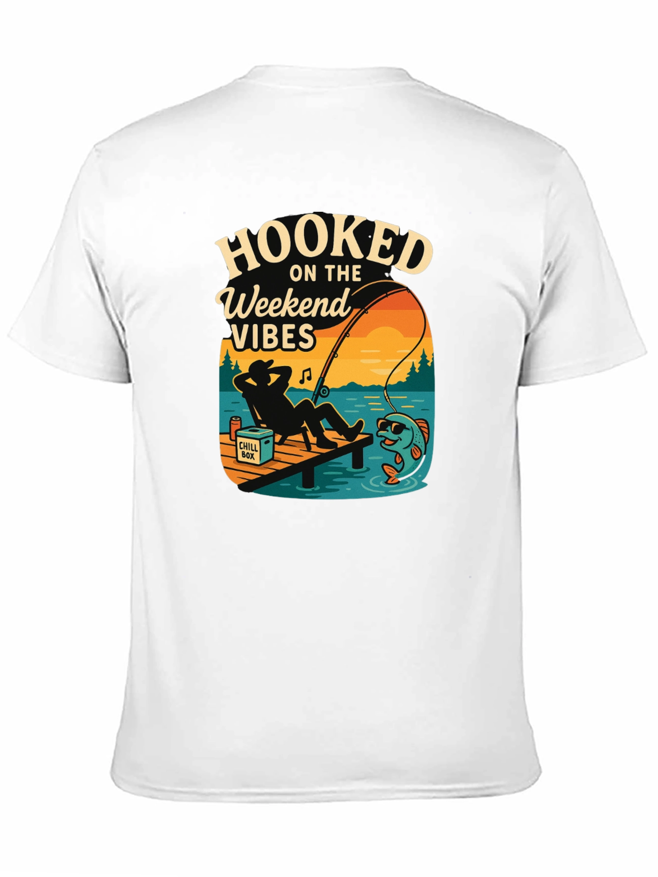 Hooked On The Weekend Vibes Graphic Tee