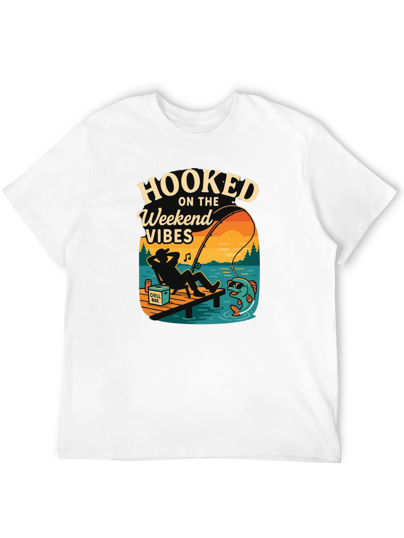 Hooked On The Weekend Vibes Graphic Tee