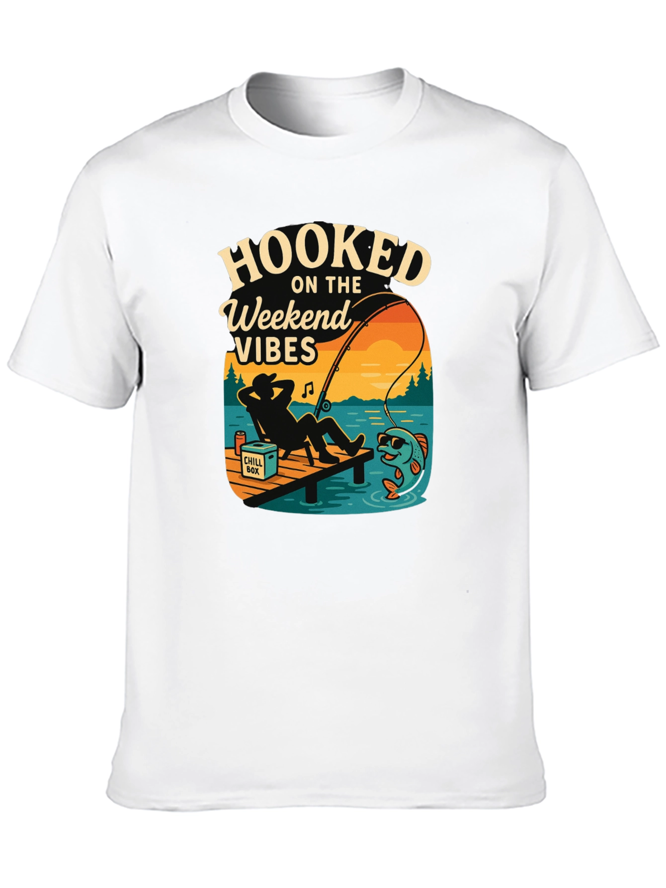 Hooked On The Weekend Vibes Graphic Tee