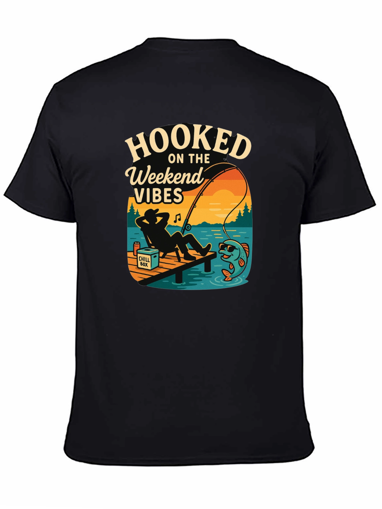 Hooked On The Weekend Vibes Graphic Tee