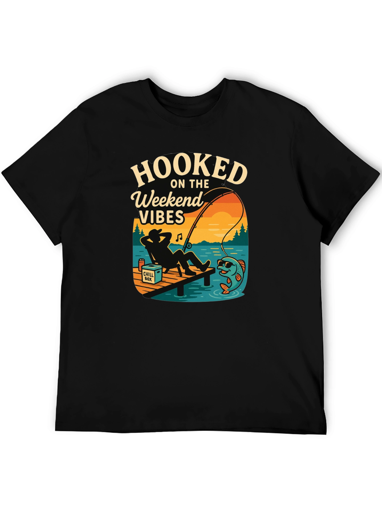 Hooked On The Weekend Vibes Graphic Tee
