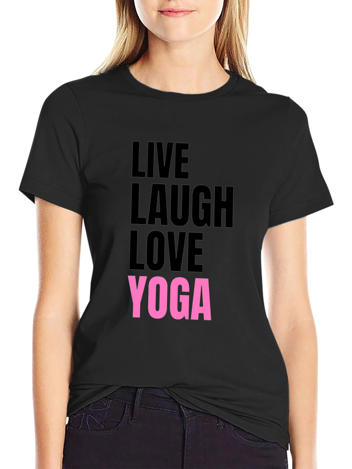 Live Laugh Love Yoga Graphic Tee