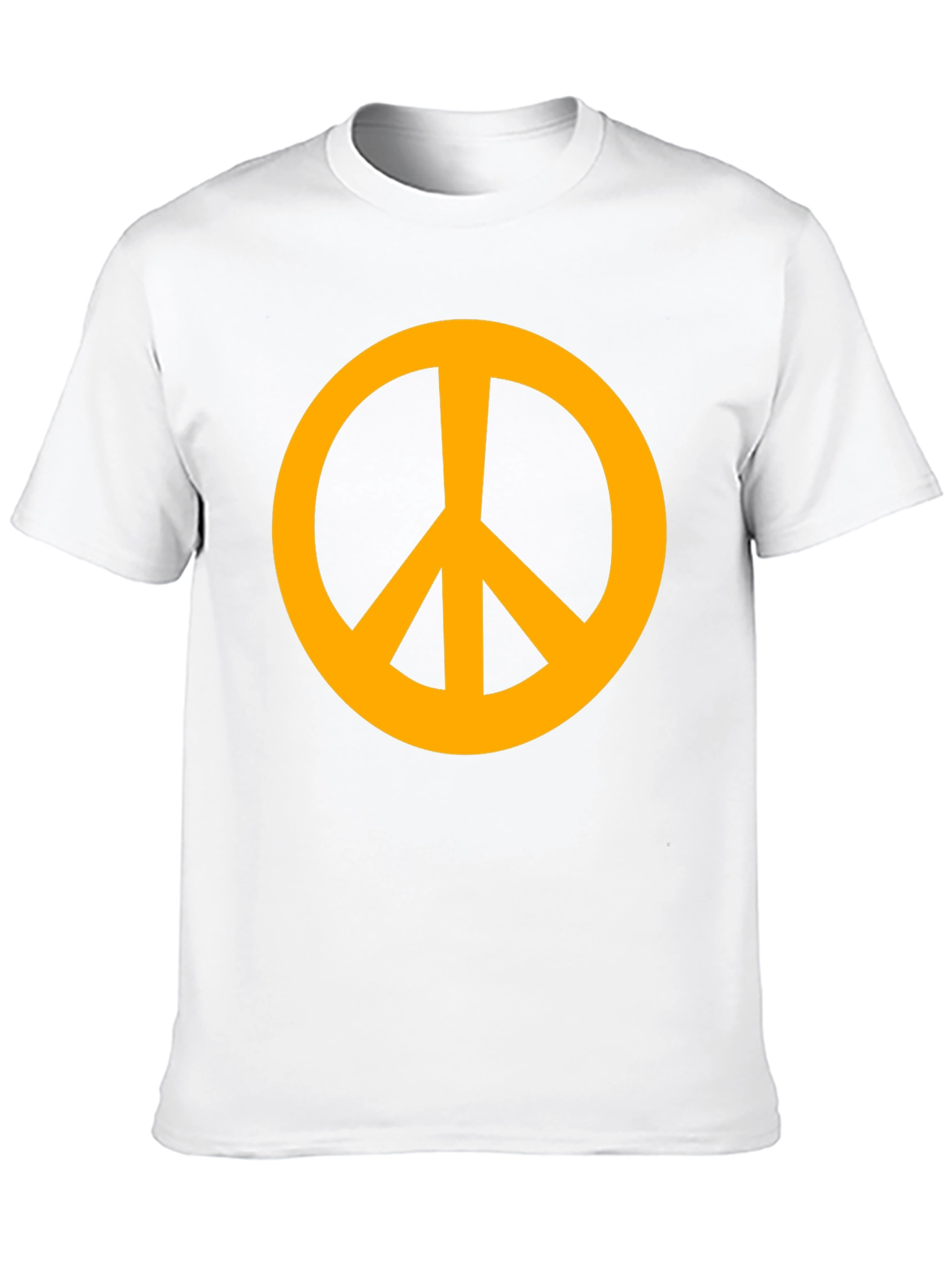 Retro Peace Sign Graphic Tee - Black