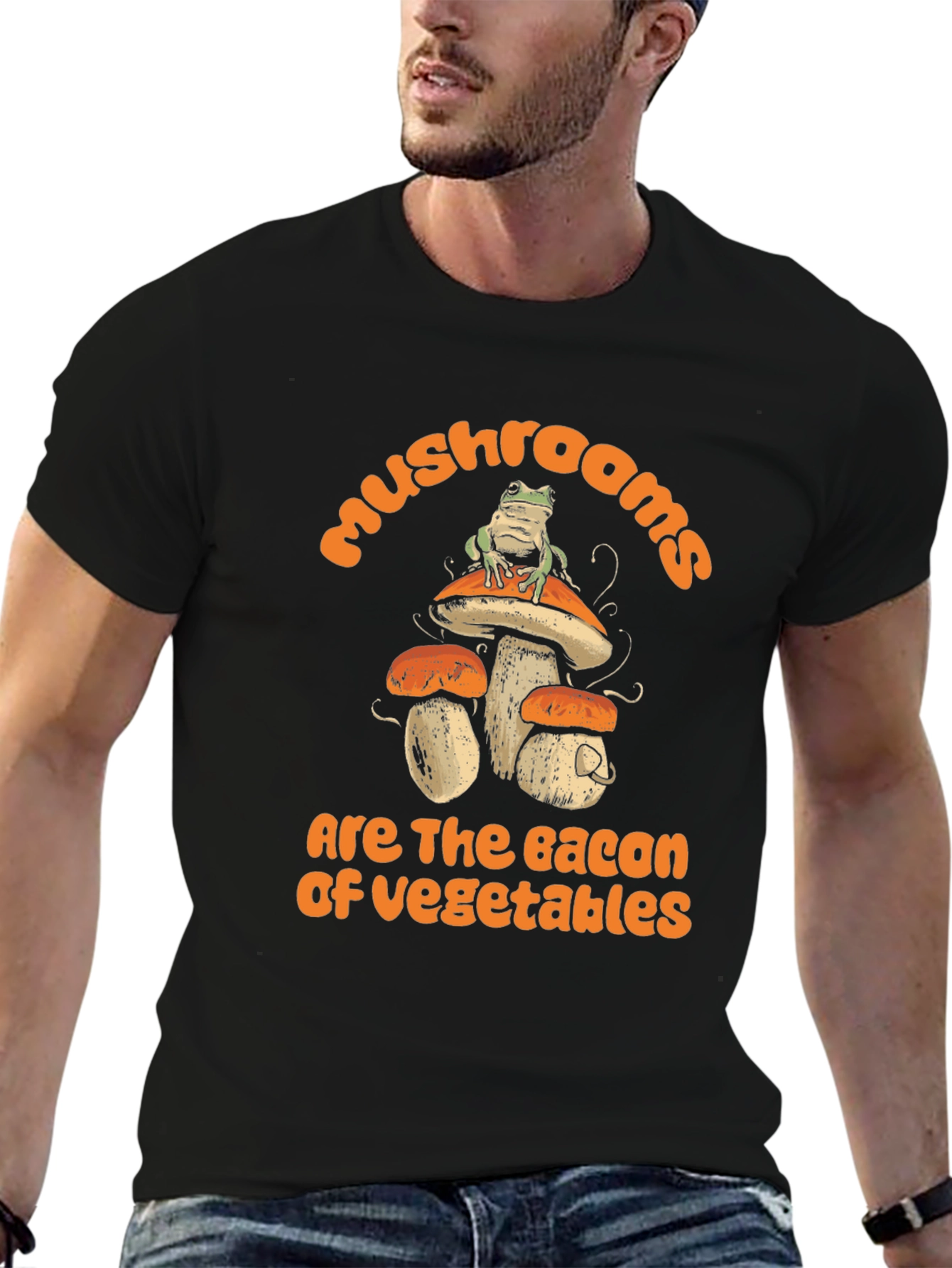 Mushroom Bacon of Vegetables Graphic Tee