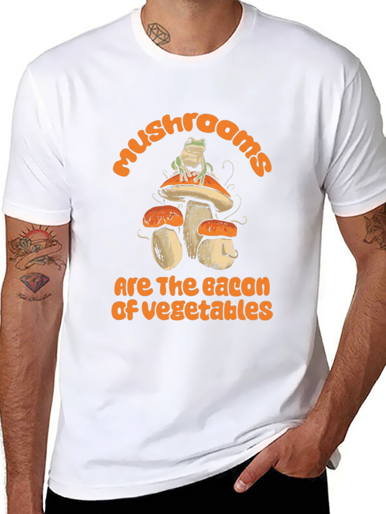 Mushroom Bacon of Vegetables Graphic Tee