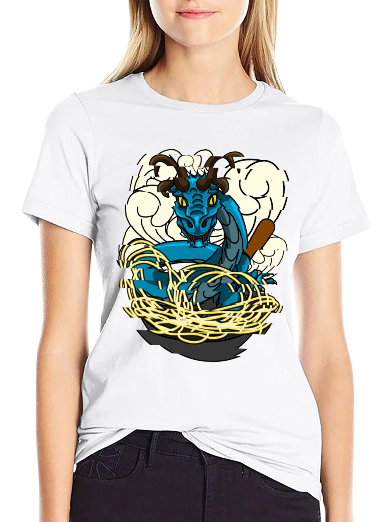 Dragon & Baseball Bat Graphic T-Shirt