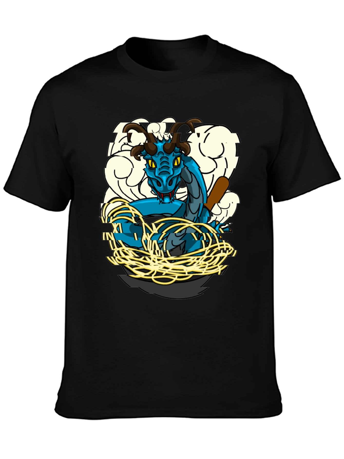 Dragon & Baseball Bat Graphic T-Shirt