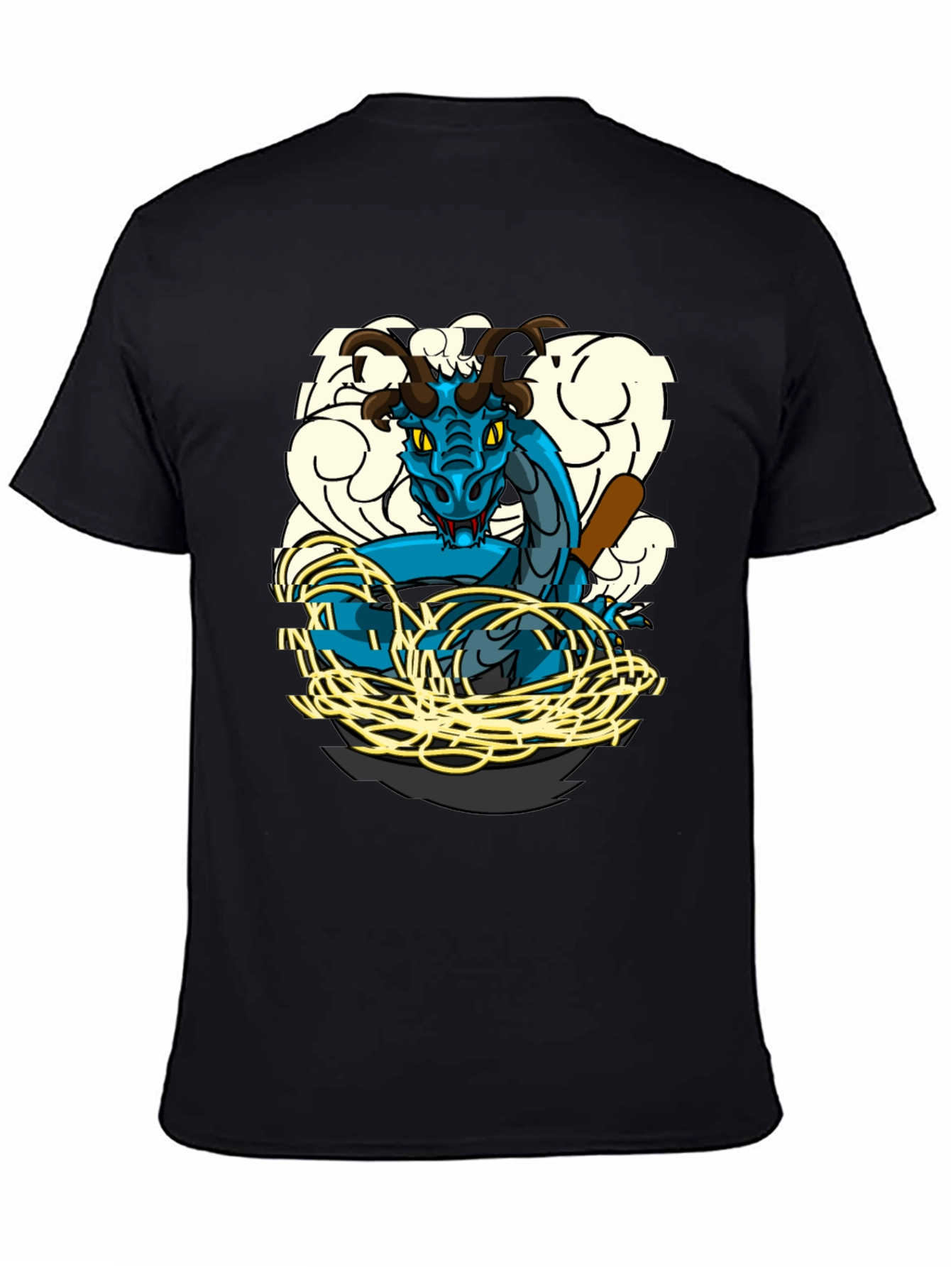 Dragon & Baseball Bat Graphic T-Shirt