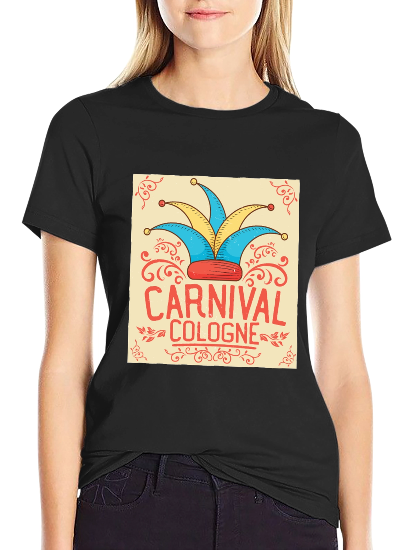 Carnival Cologne Jester Hat Graphic Tee