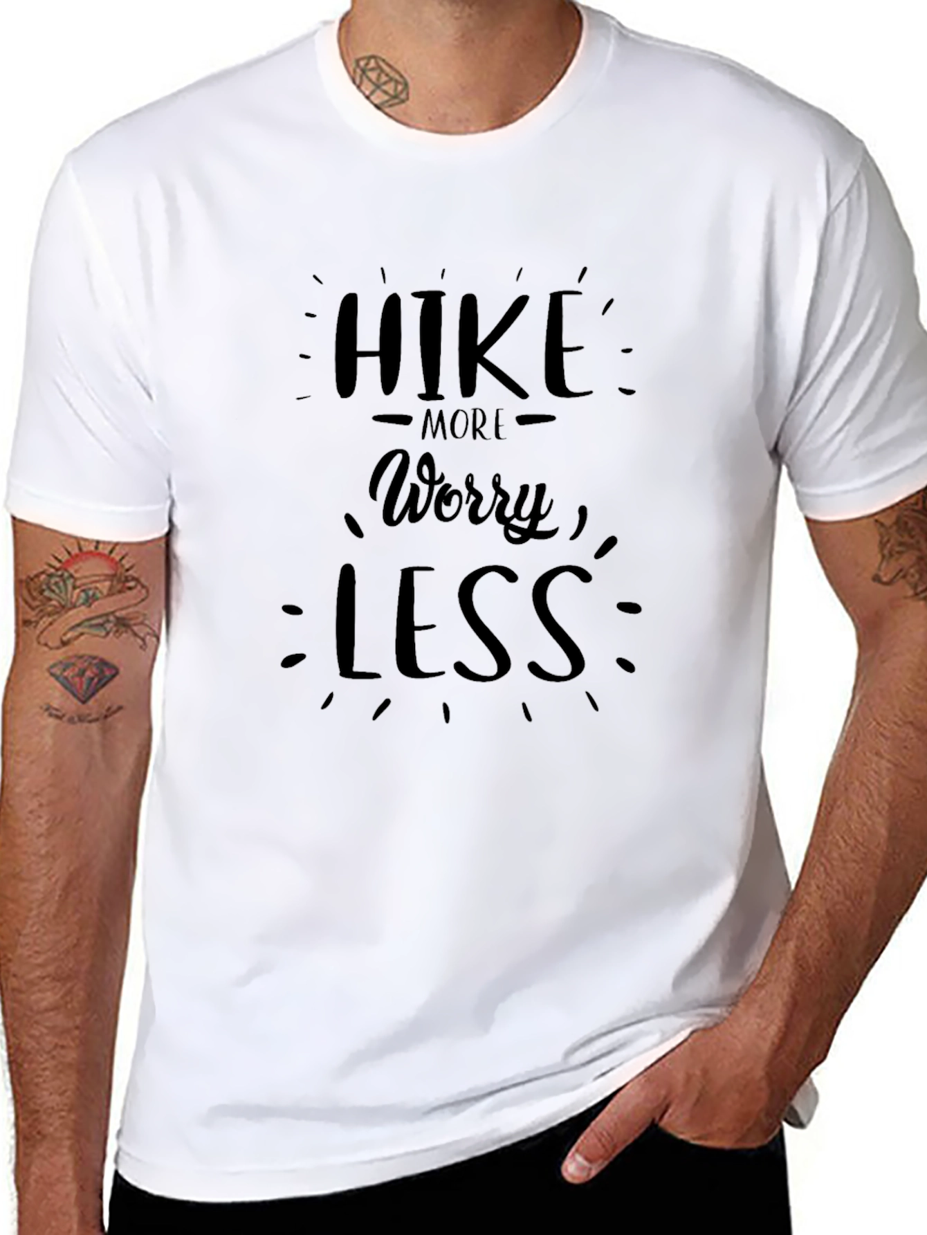 Hike More Worry Less Graphic T-Shirt
