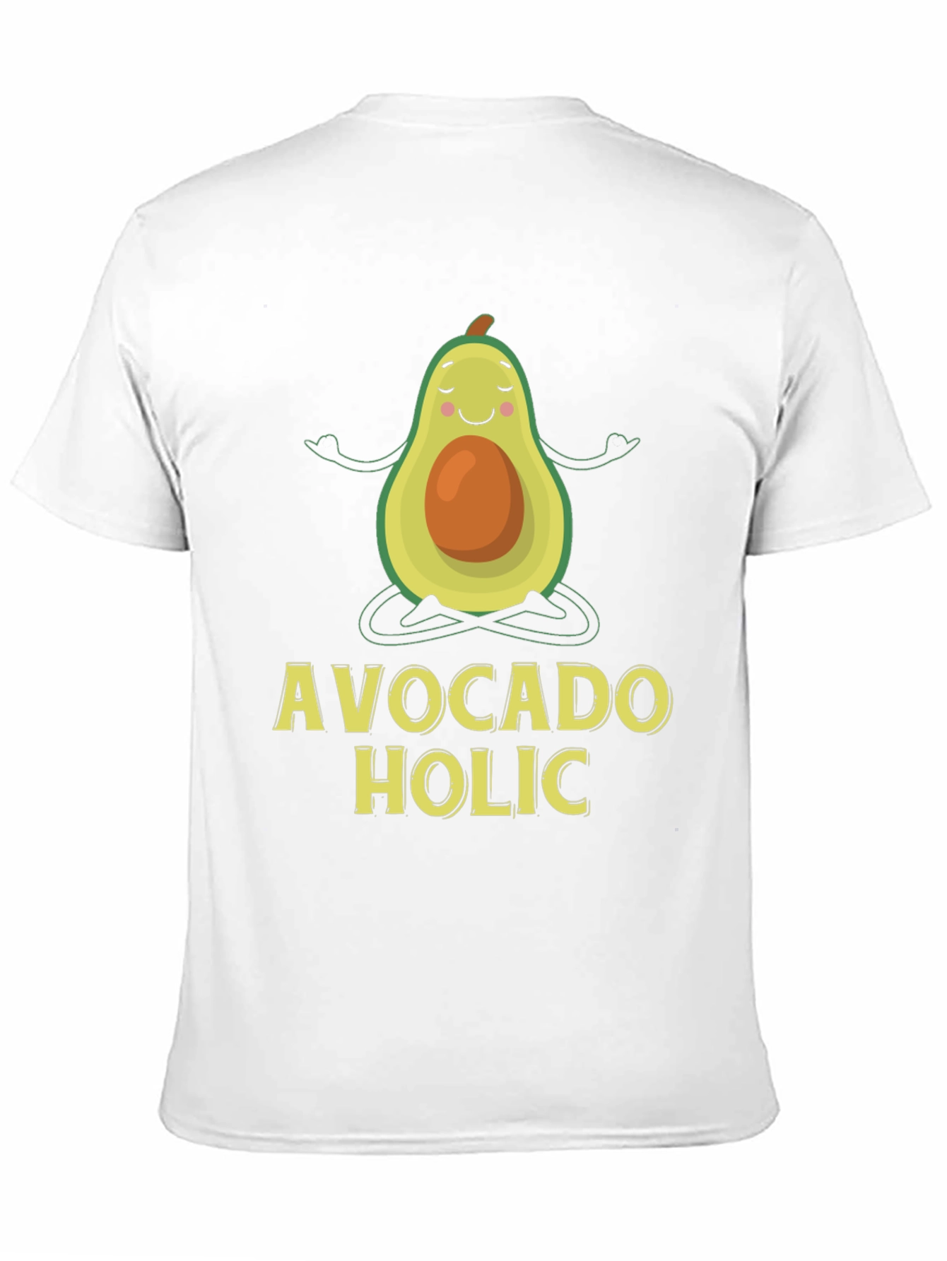 Avocado Holic T-Shirt - Yoga Cartoon Graphic Tee
