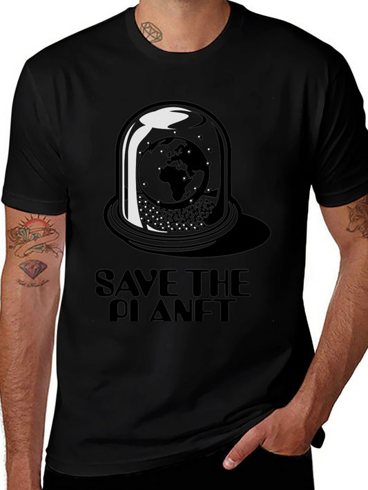 Save the Planet Graphic Tee - Black