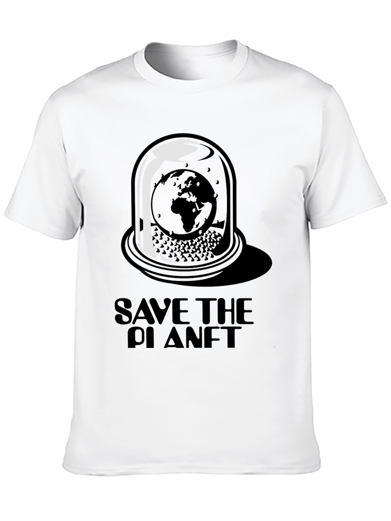 Save the Planet Graphic Tee - Black