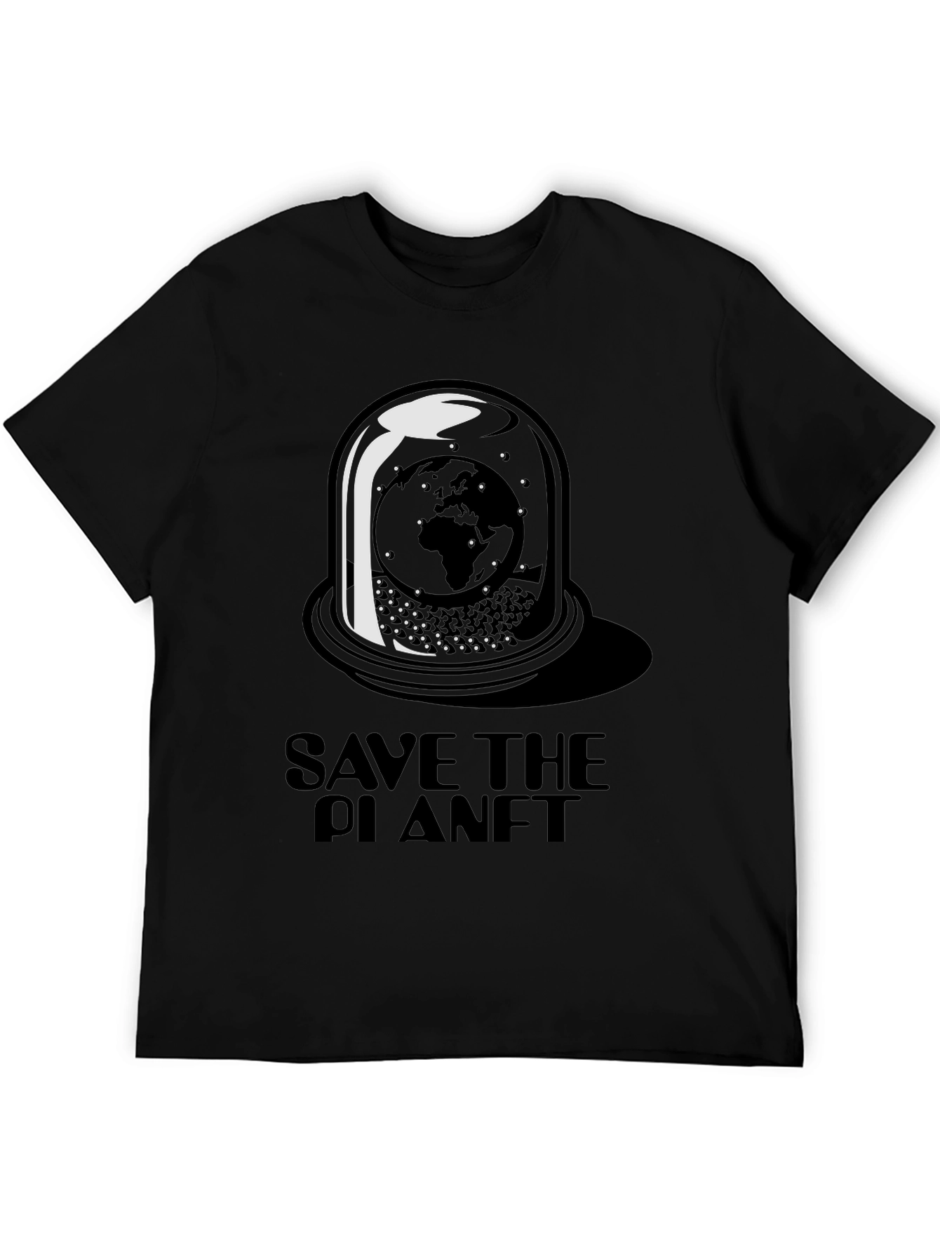 Save the Planet Graphic Tee - Black