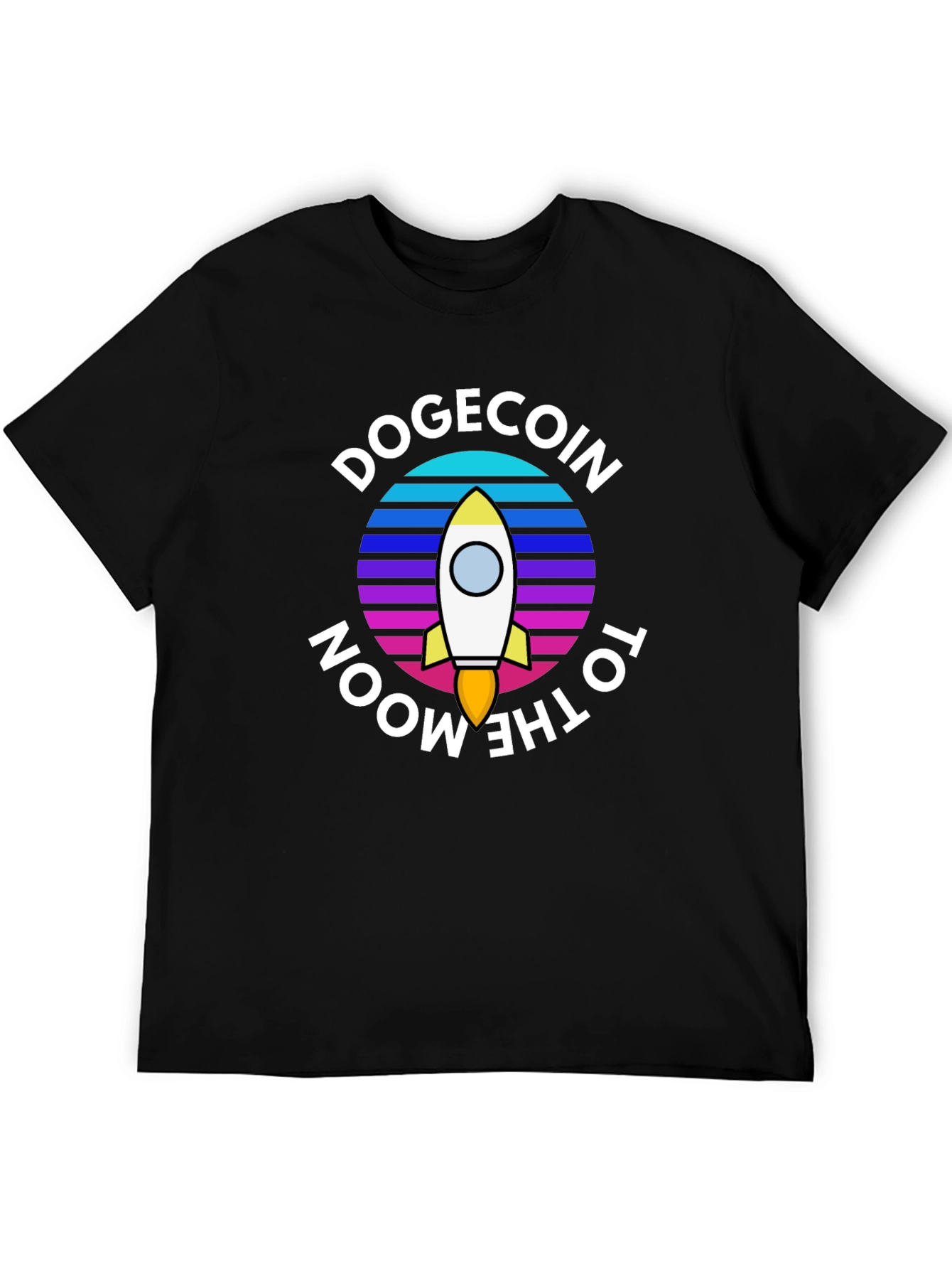 Dogecoin to the Moon Graphic Tee - Crypto Fashion