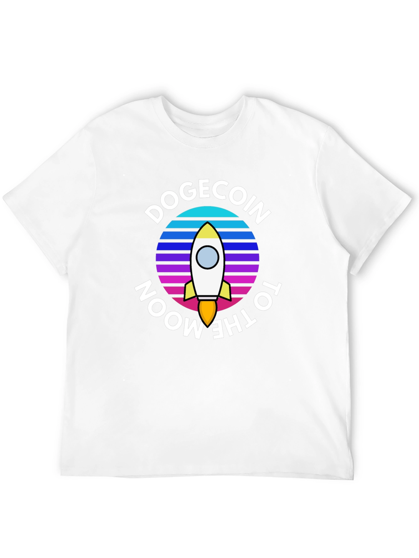 Dogecoin to the Moon Graphic Tee - Crypto Fashion