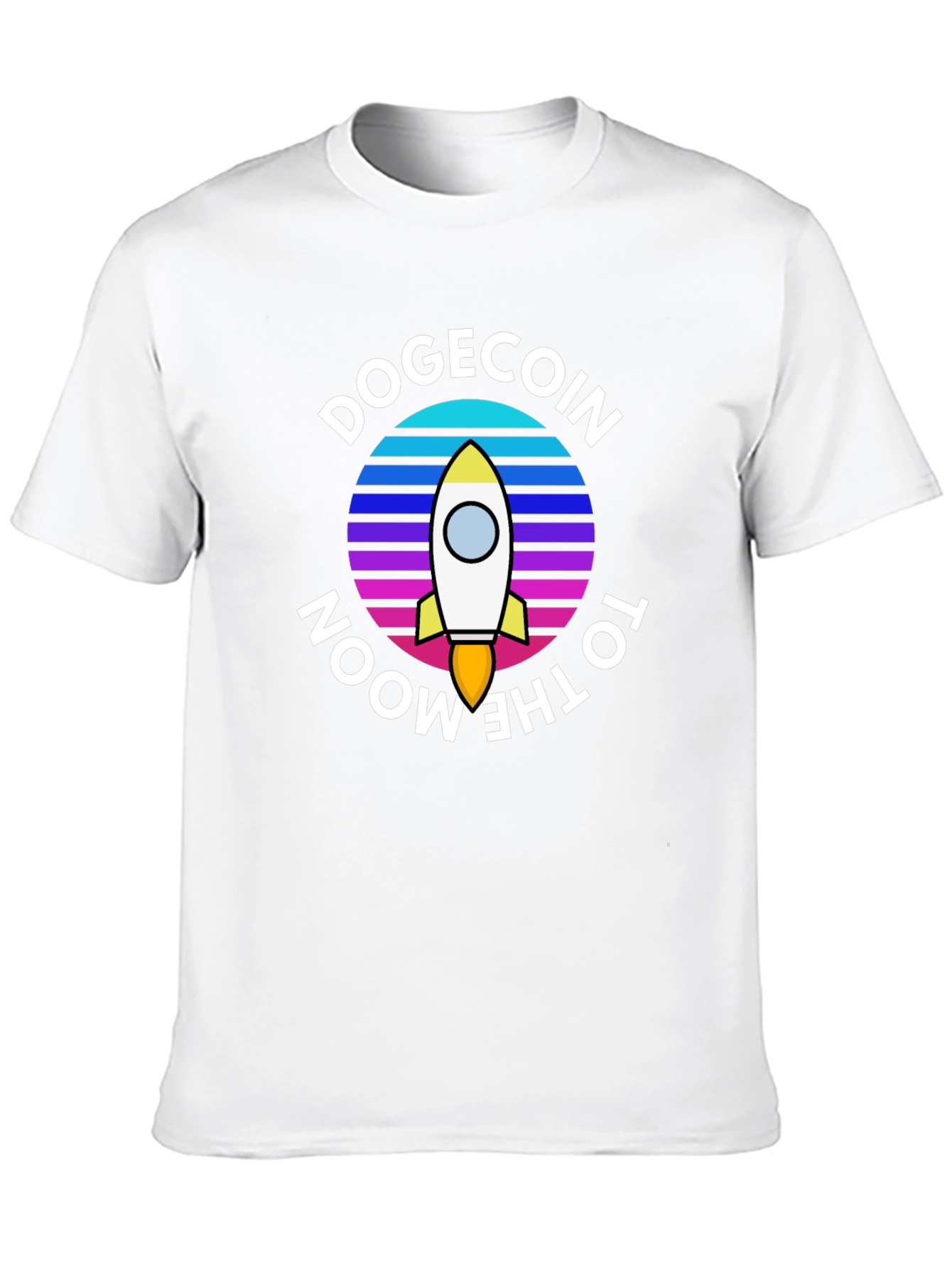 Dogecoin to the Moon Graphic Tee - Crypto Fashion