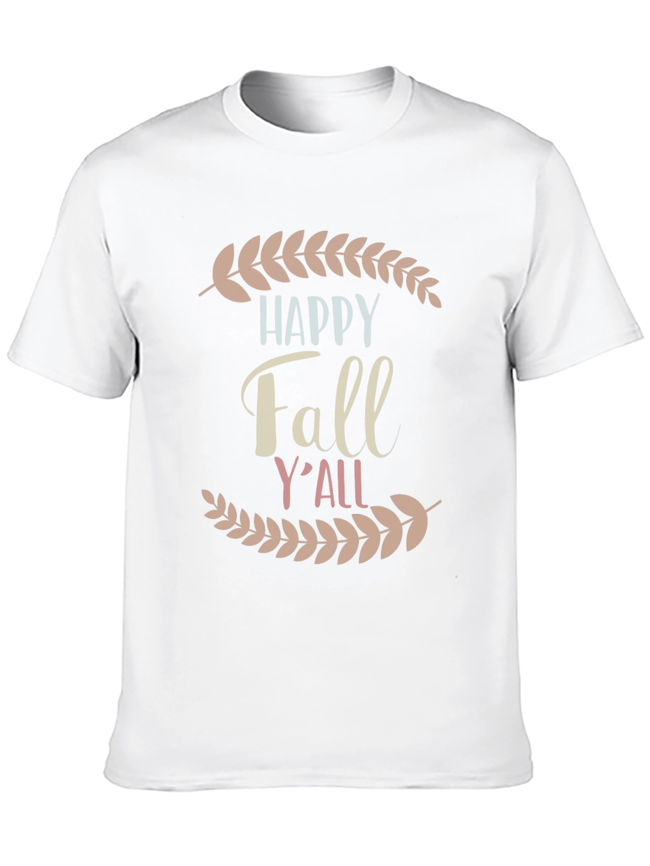 Happy Fall Yall Graphic Tee - Autumn Comfort