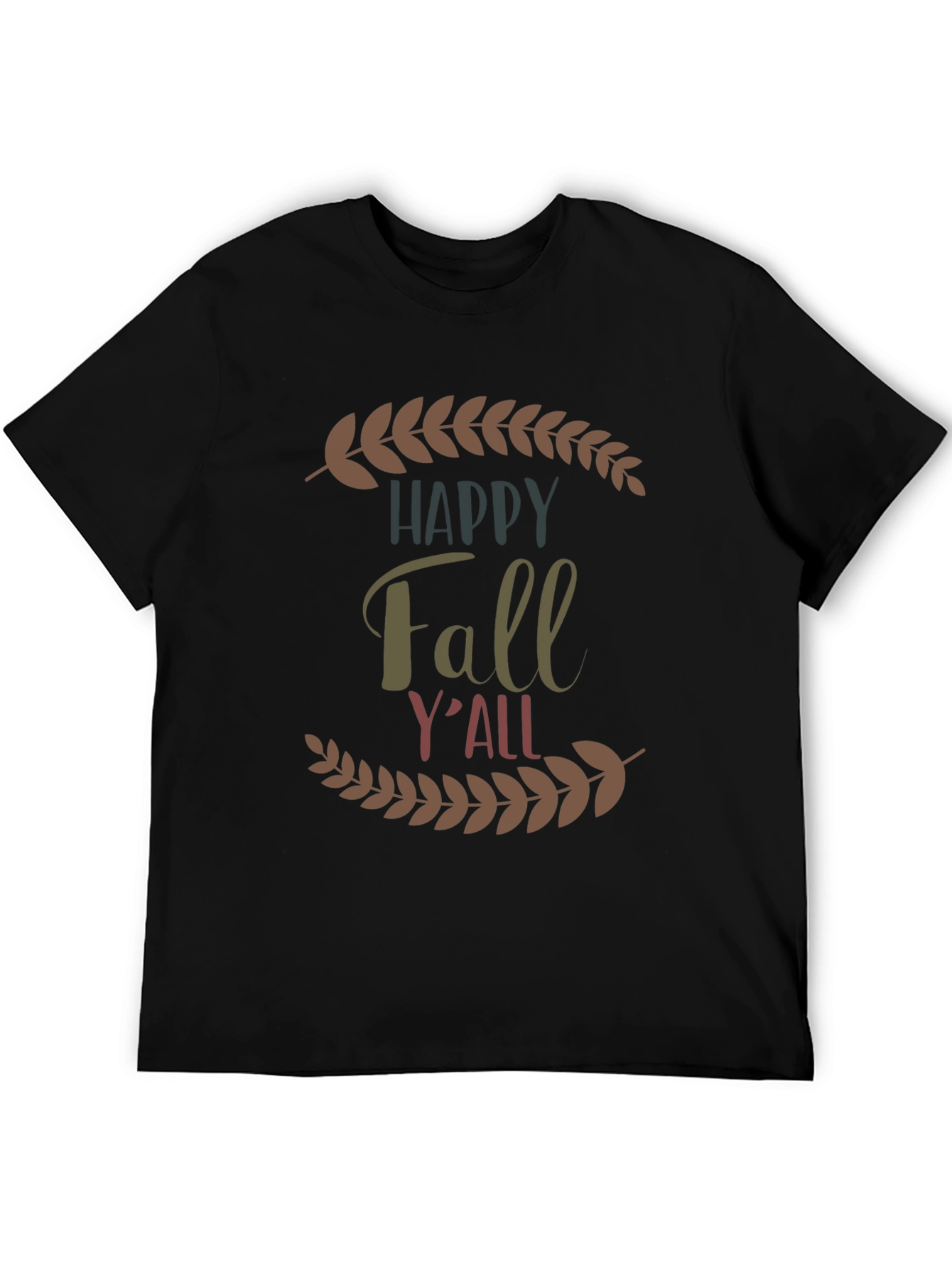 Happy Fall Yall Graphic Tee - Autumn Comfort