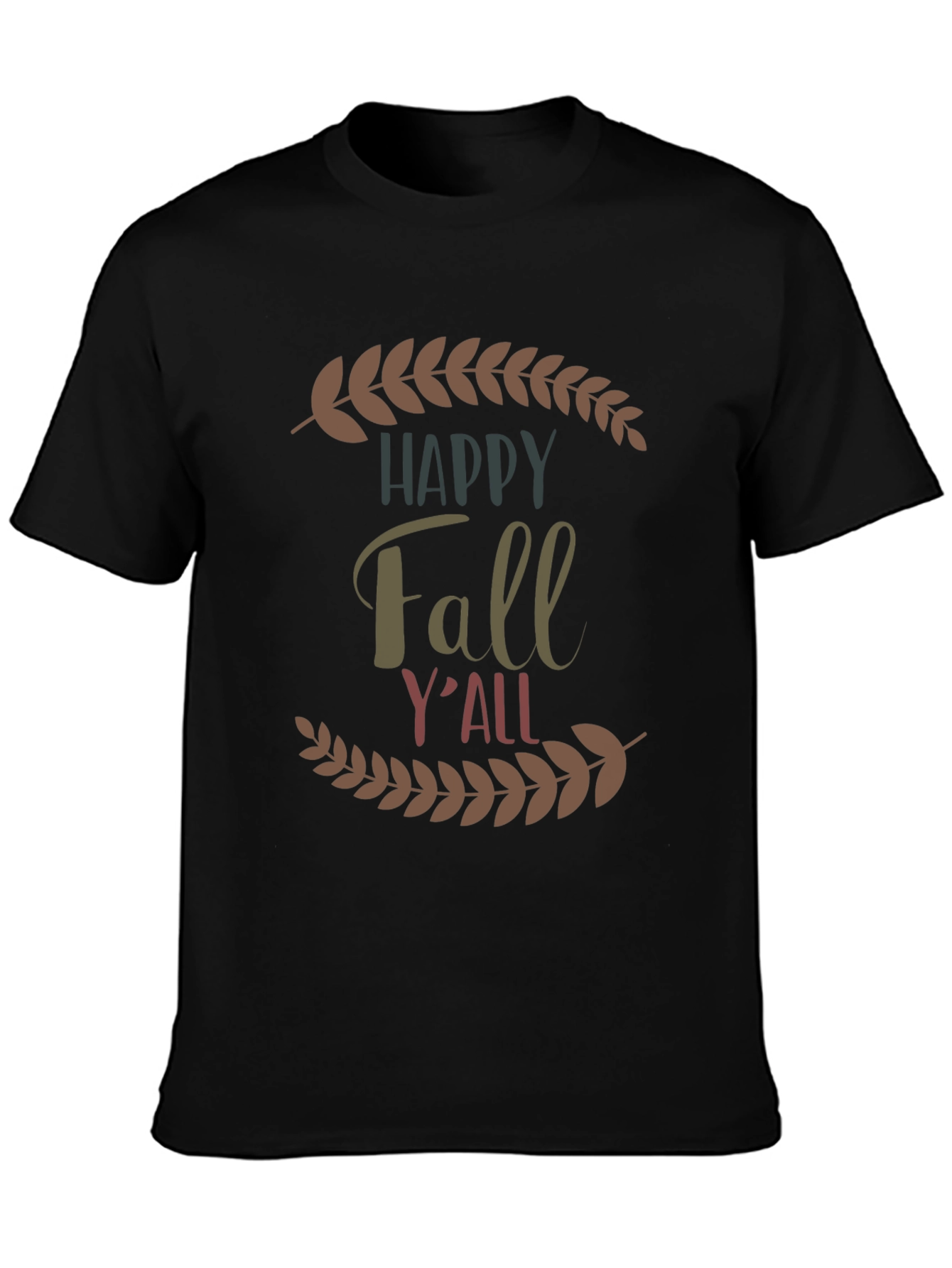 Happy Fall Yall Graphic Tee - Autumn Comfort