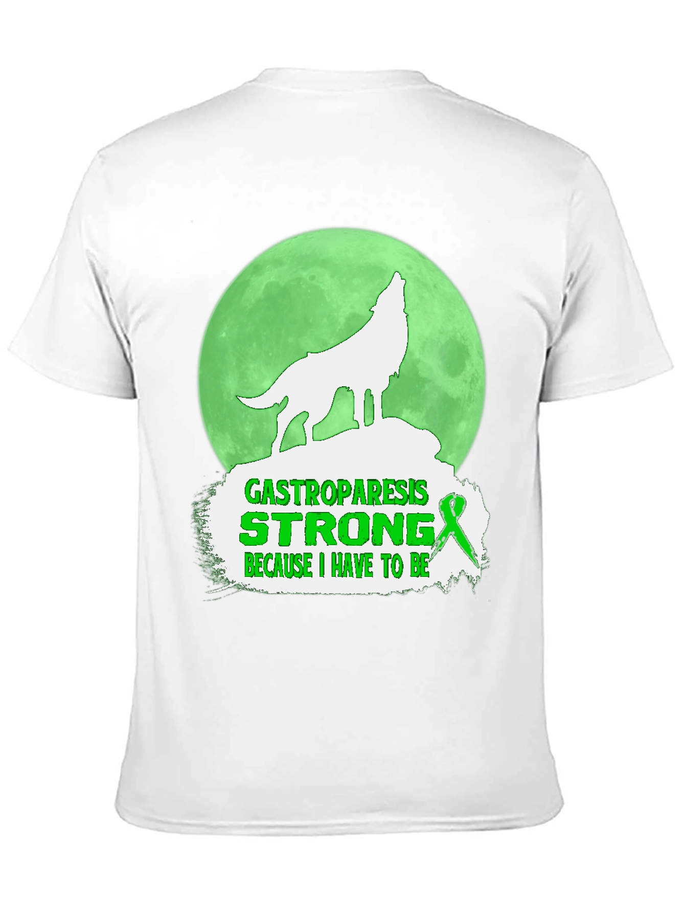 Gastroparesis Strong Wolf Graphic Tee