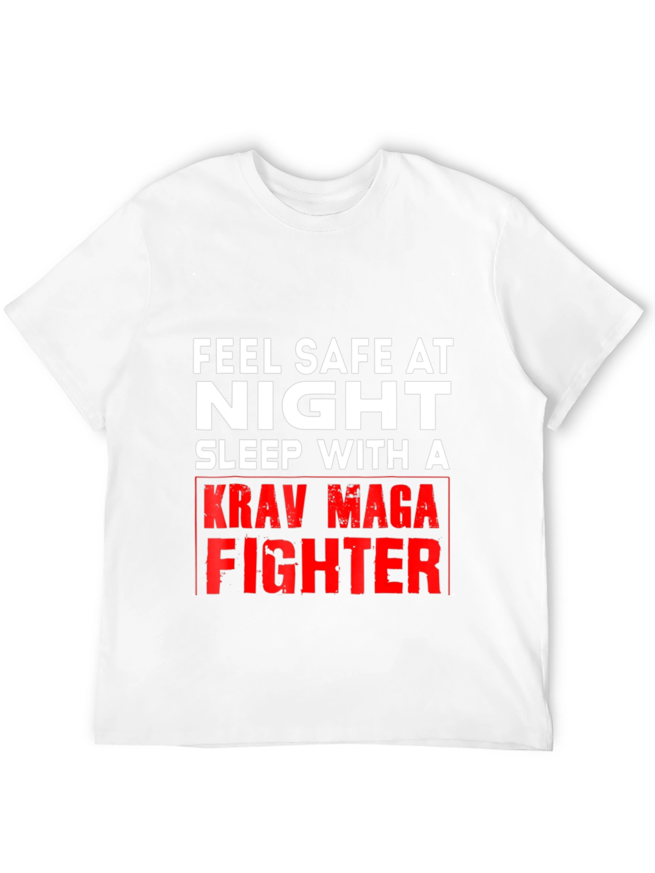 Feel Safe At Night Krav Maga Fighter Graphic Tee