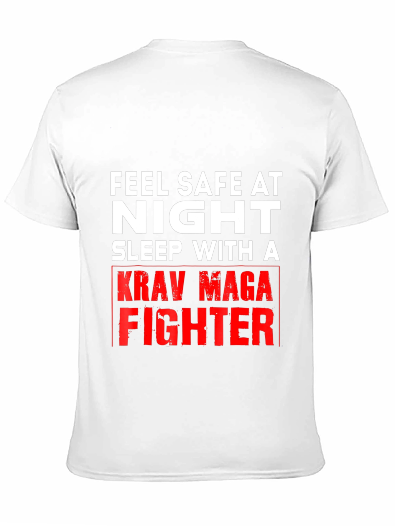 Feel Safe At Night Krav Maga Fighter Graphic Tee