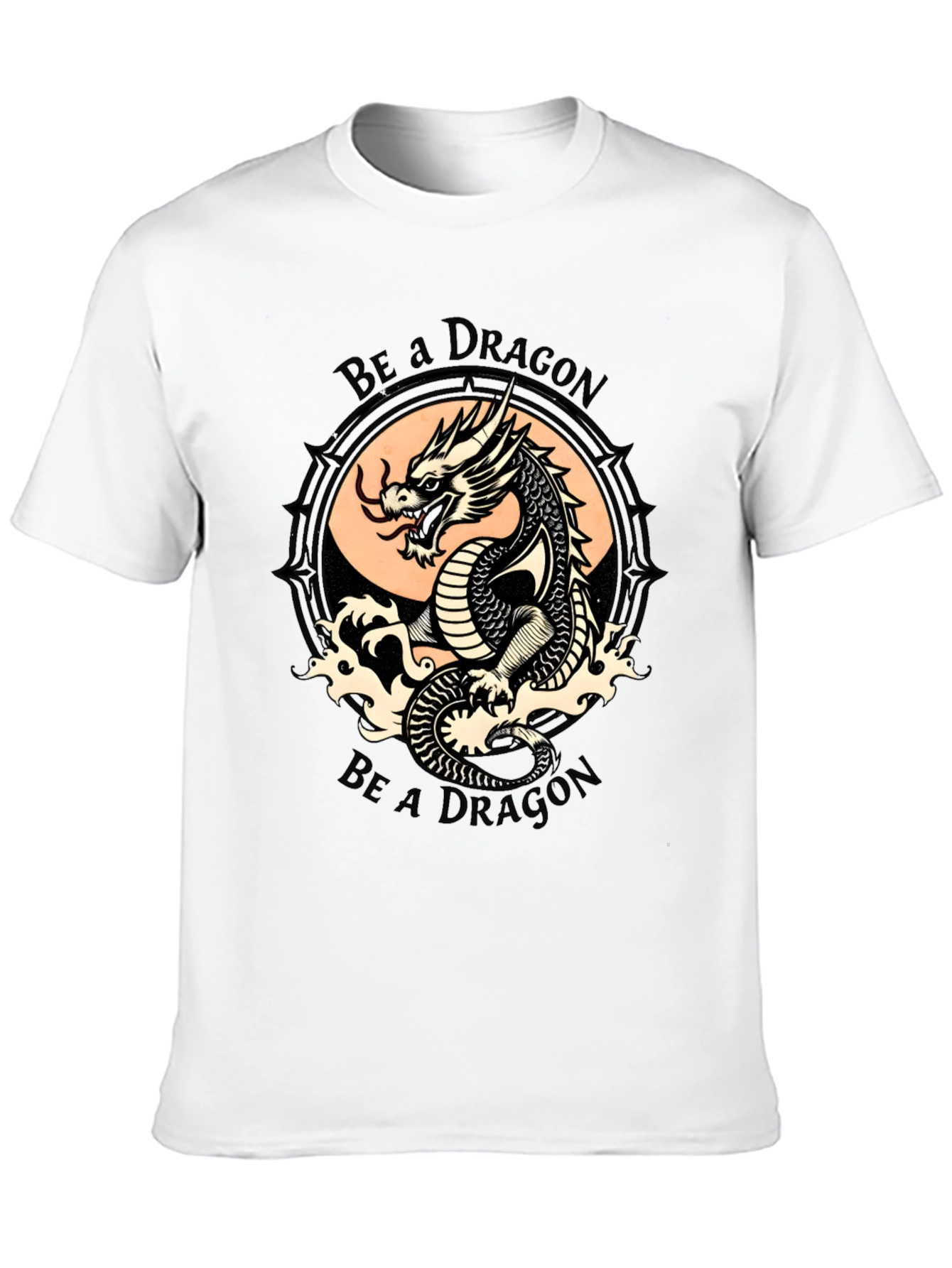 Be a Dragon Graphic Tee - Stylish Black T-Shirt