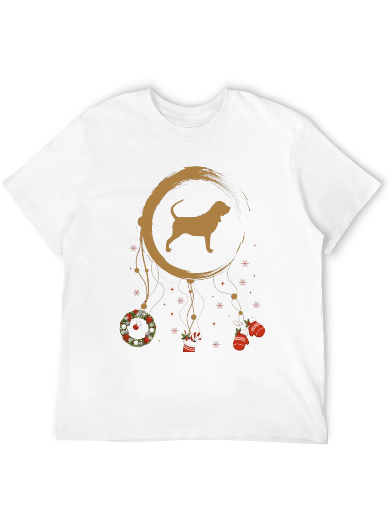 Dog Breed Dreamcatcher Christmas Black T-Shirt