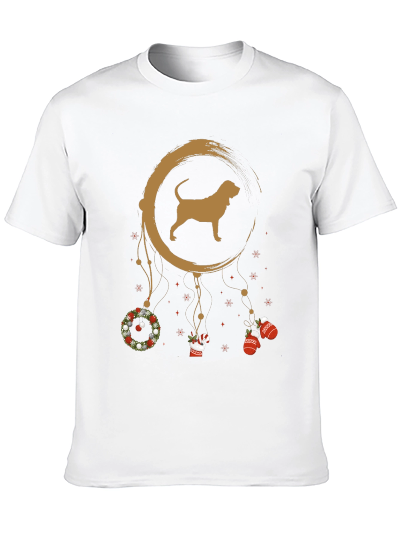 Dog Breed Dreamcatcher Christmas Black T-Shirt