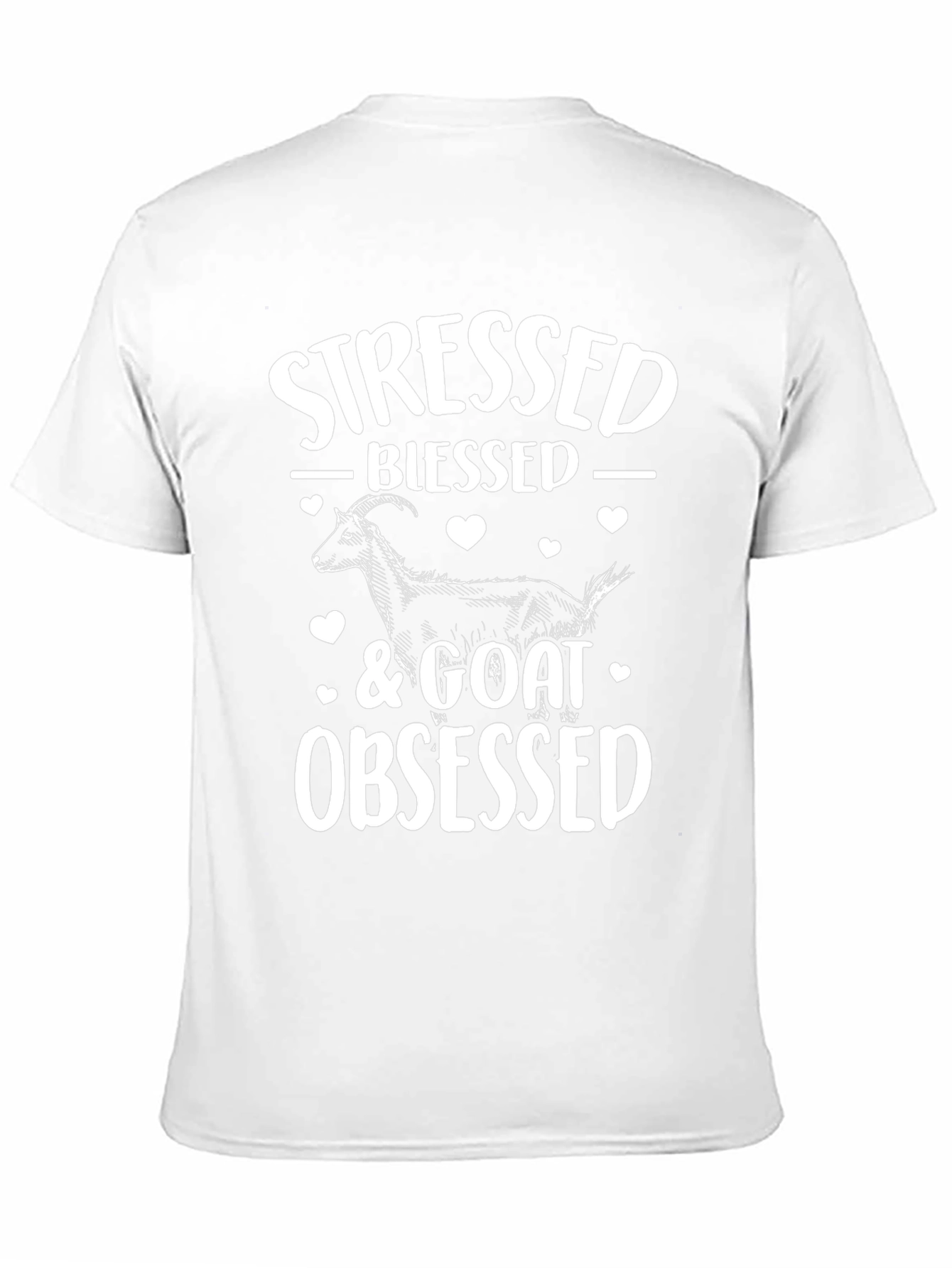 Stressed Blessed Goat Obsessed Graphic Tee