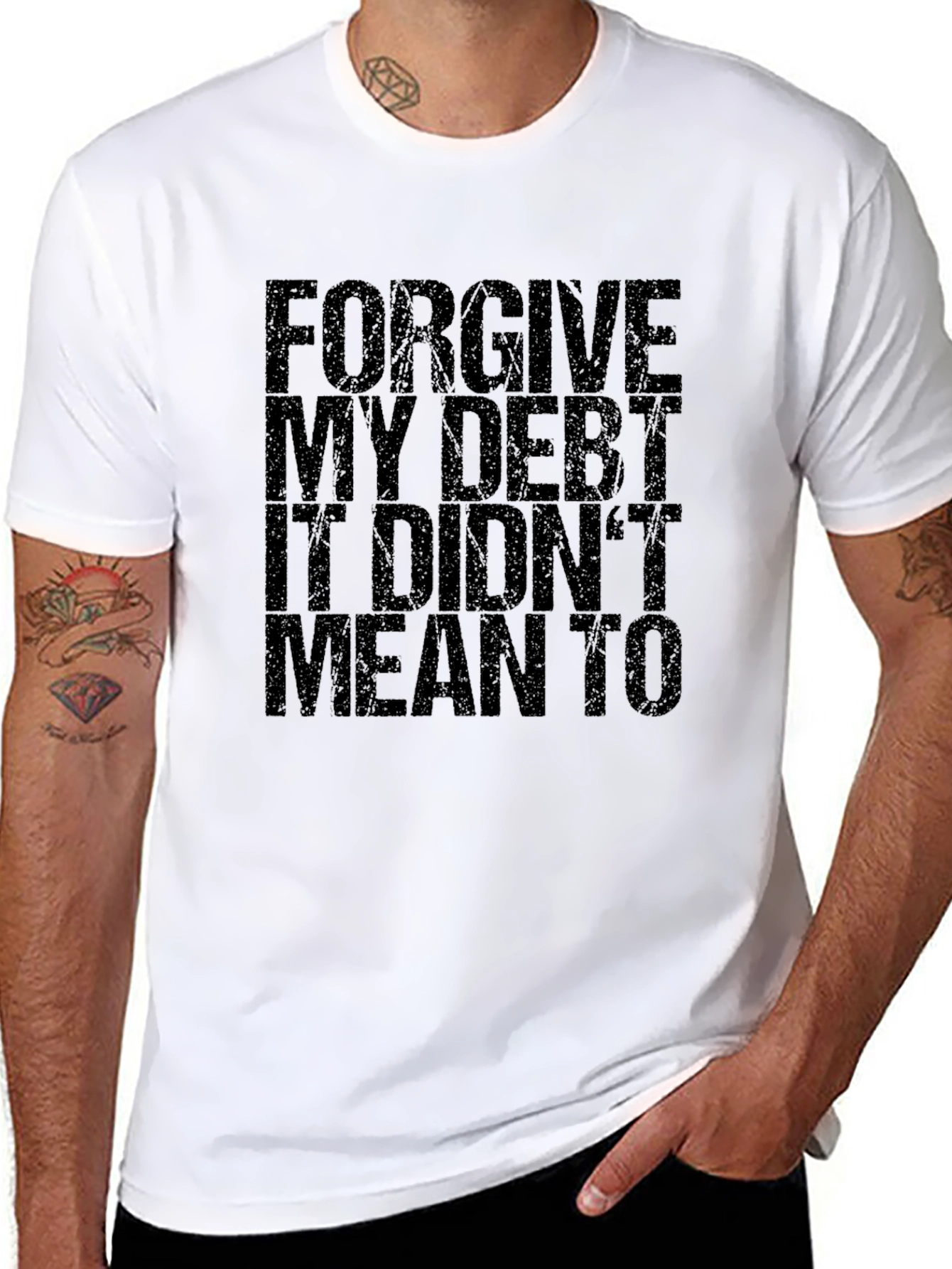 Forgive My Debt Funny Graphic T-Shirt