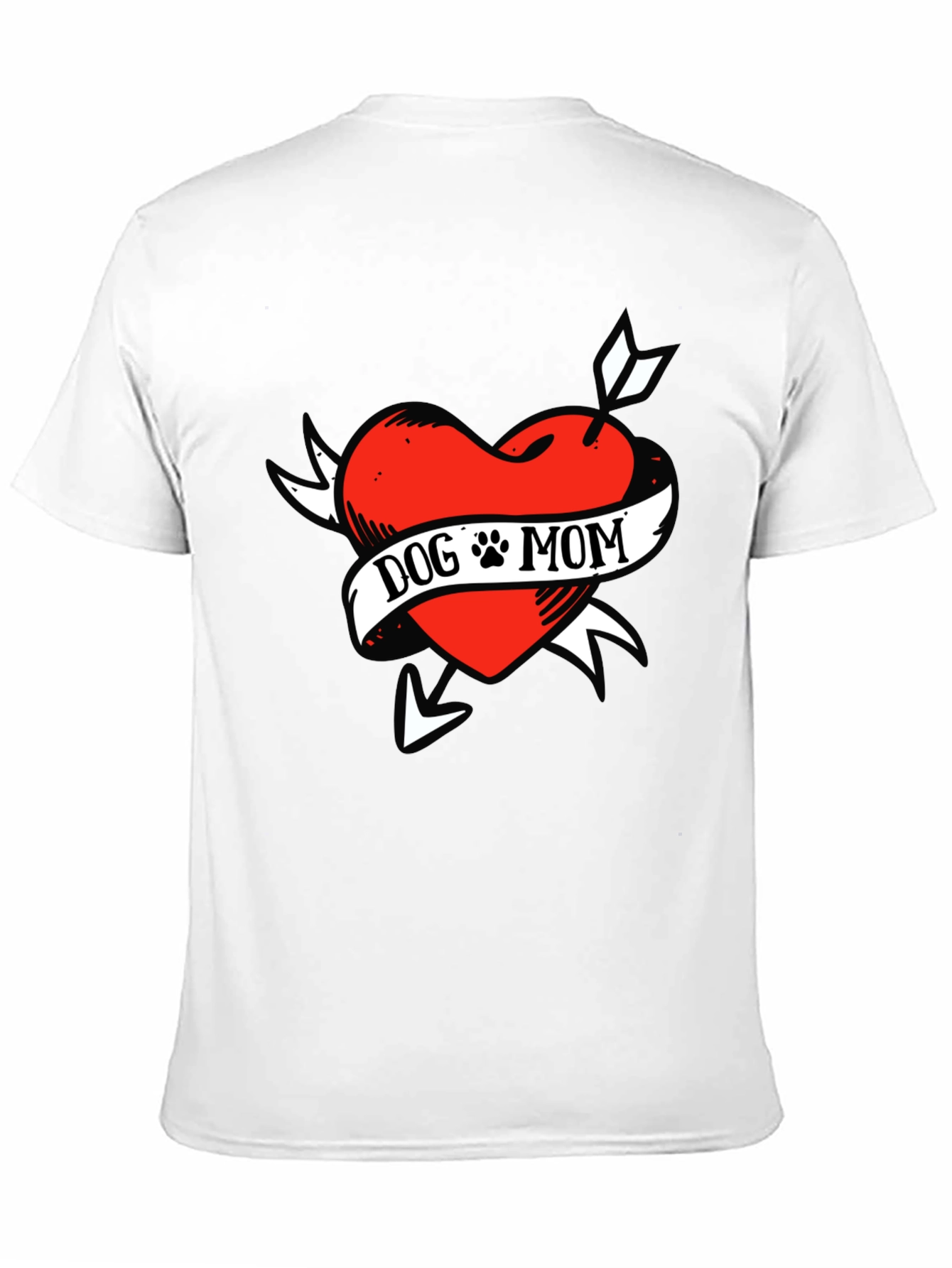 Dog Mom Heart Tattoo T-Shirt - Unisex