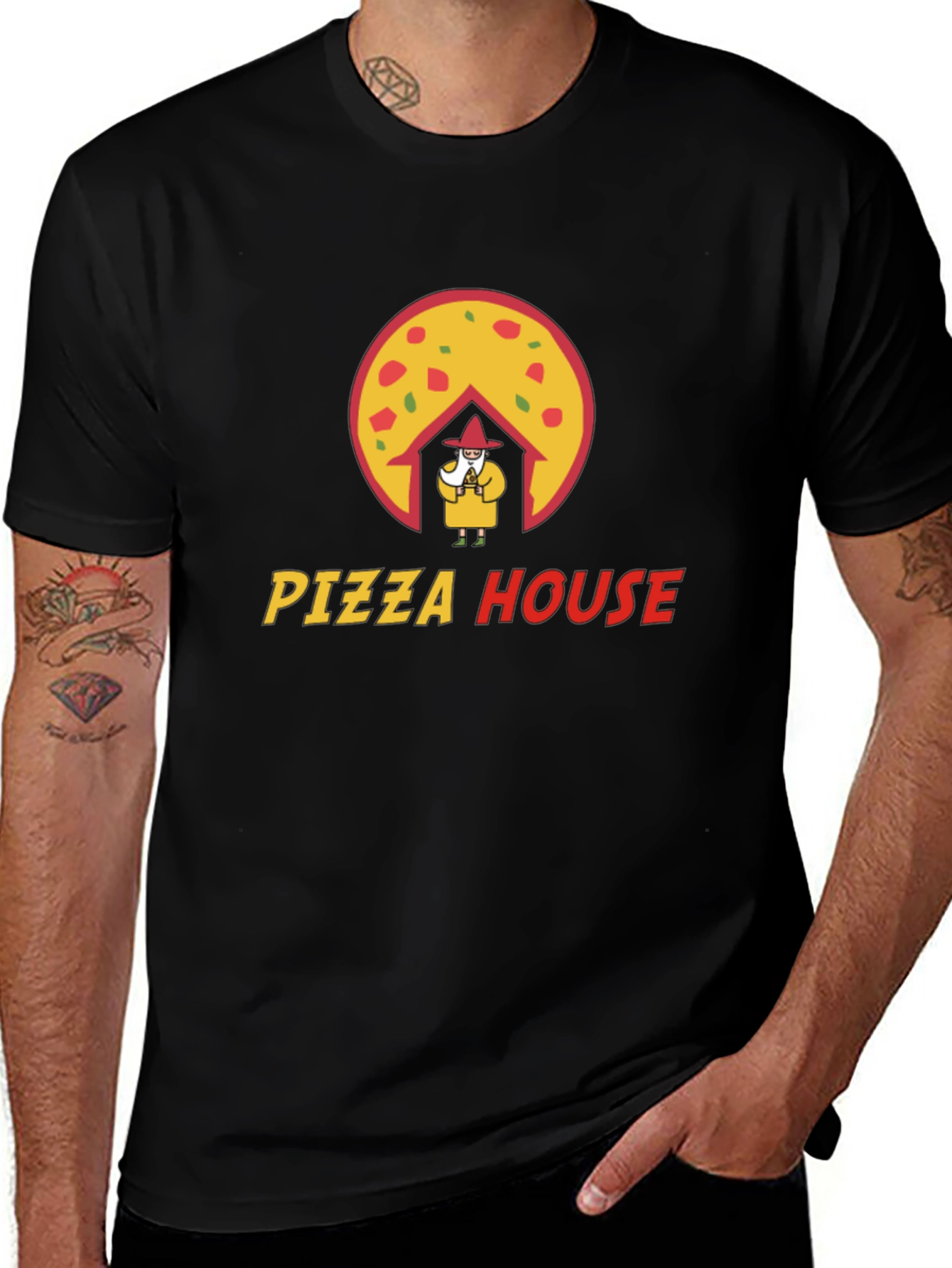 Pizza House Graphic Tee - Fun Casual T-Shirt