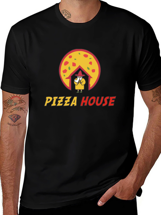 Pizza House Graphic Tee - Fun Casual T-Shirt