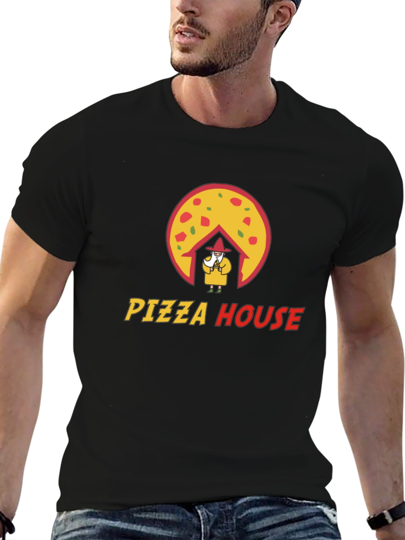 Pizza House Graphic Tee - Fun Casual T-Shirt