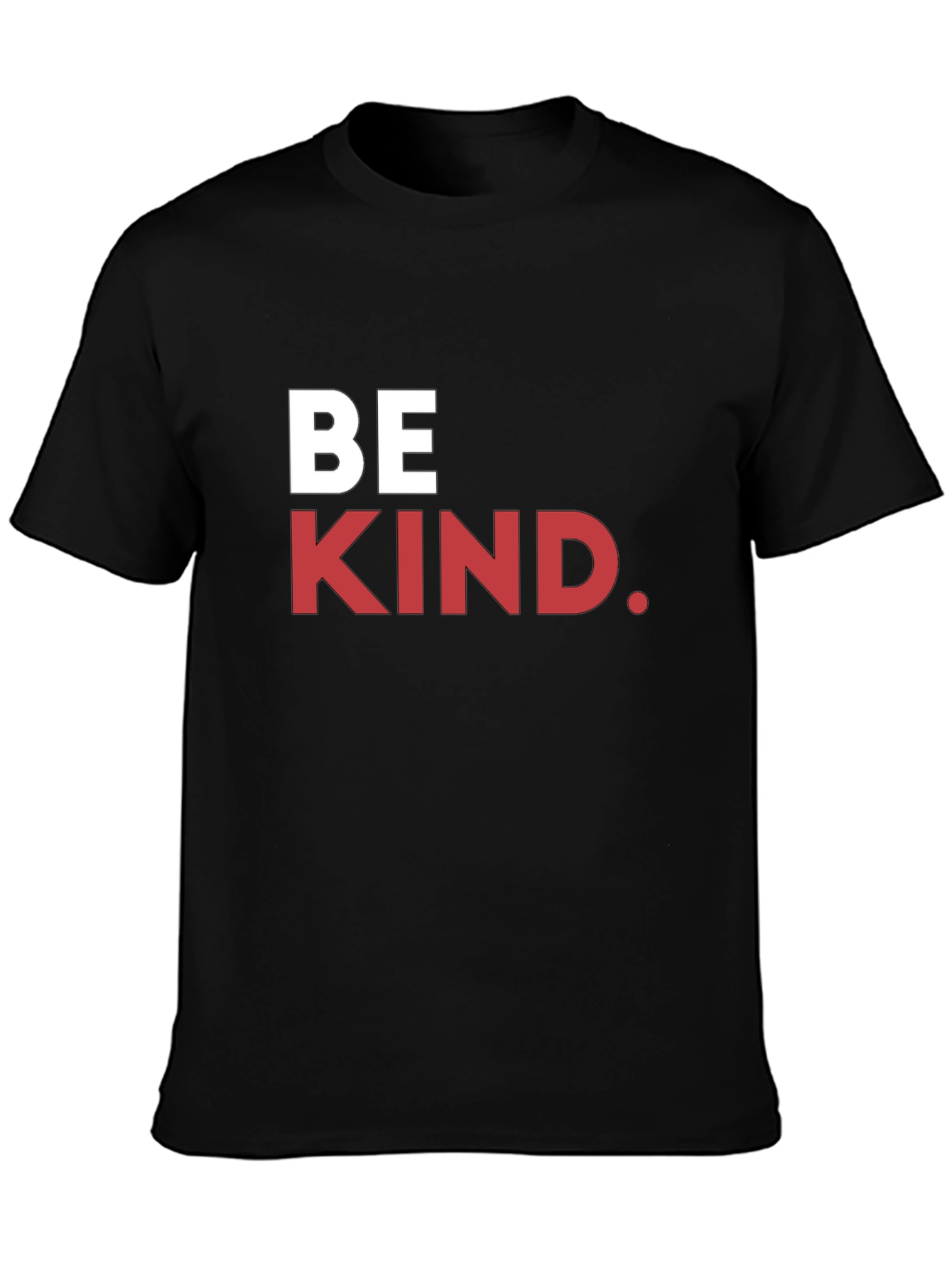Be Kind Graphic Tee - Black Cotton T-Shirt