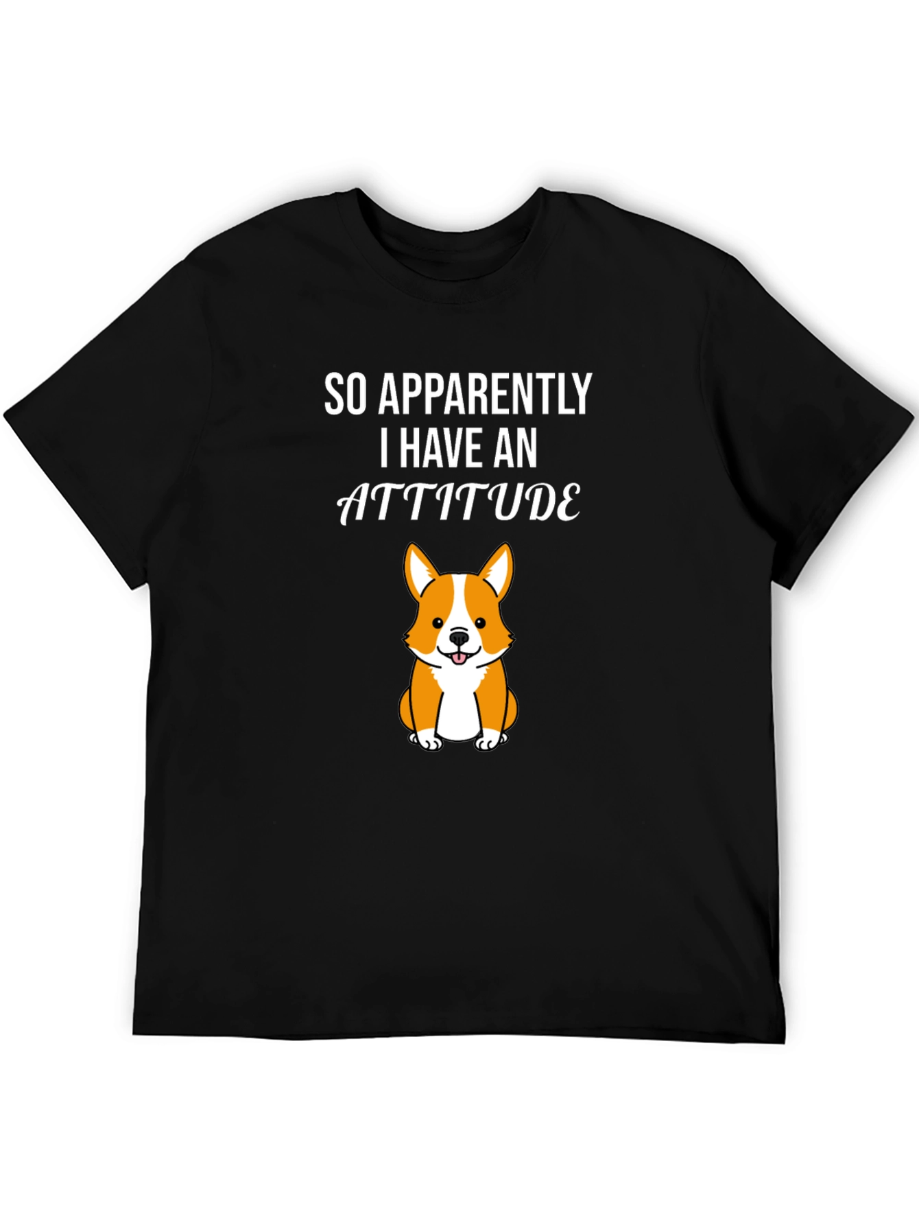 Attitude Corgi Graphic Tee