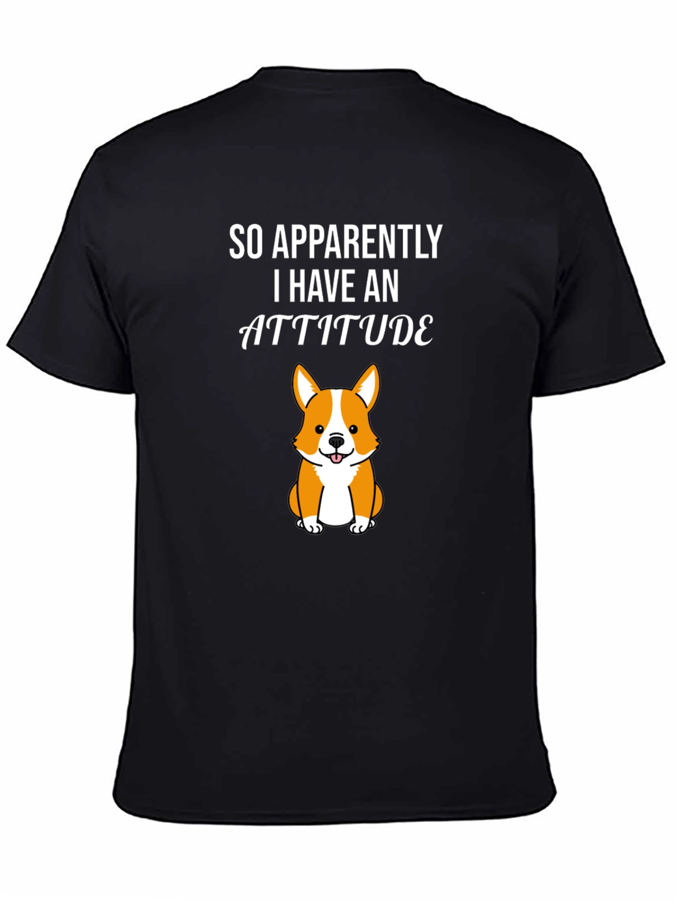 Attitude Corgi Graphic Tee